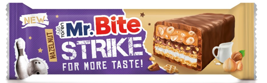 40 gr STRIKE Hrskava čokoladica sa lješnjacima (24x40 gr) 24 komadno pakovanje