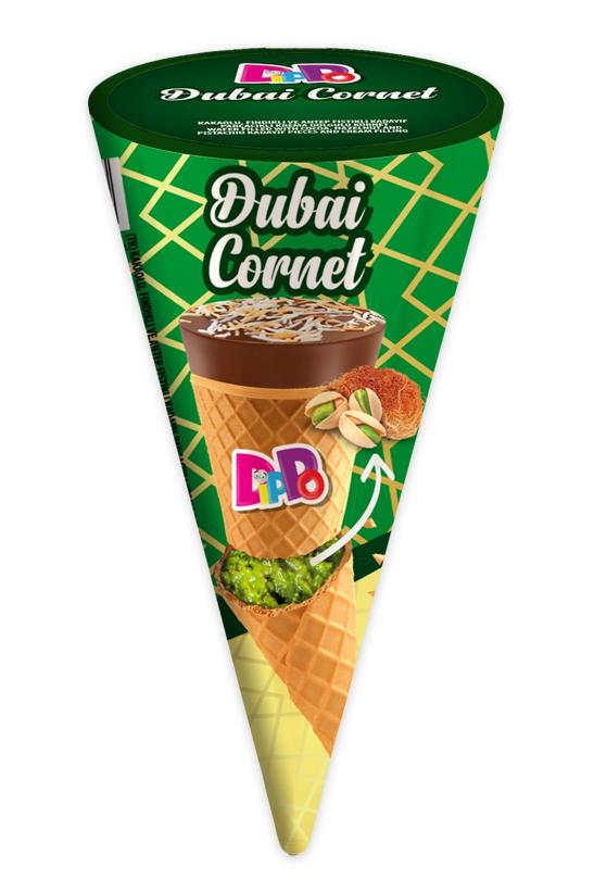 20 gr DUBAI KORNET čokoladna krema i krema od PISTACIJA sa kadajifom (24x20 gr)