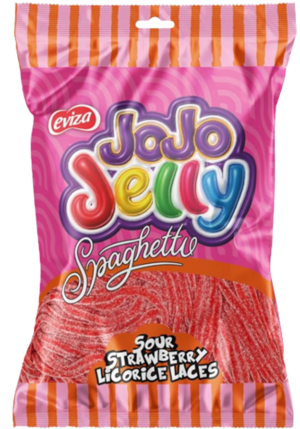 80 gr Jojo špagete - okus kisela jagoda (12x80 gr) - 12 komadno pakovanje