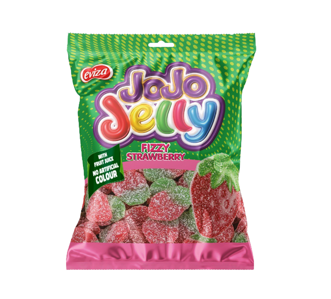 80 gr Jojo gumene bombone - jagoda (12x80 gr) - 12 komadno pakovanje