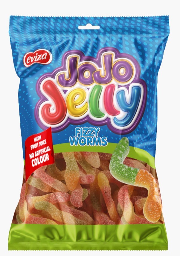 80 gr Jojo gumene kisele bombone - crvići (12x80gr) - 12 komadno pakovanje