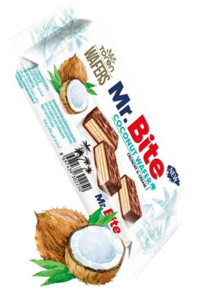 38 gr MR. BITE vafl sa okusom kokosa (24x38 gr) - 24 komadno pakovanje