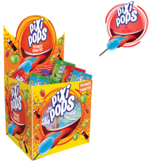 8 gr Pixi Pops Toungue Painter Lolipop - pljosnata lizalica koja boji jezik (120x8 gr)