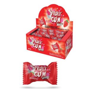 3 gr FRUITGUM punjena žvaka sa okusom jagode (100x3 gr) - 100 komadno pakovanje