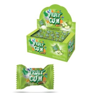 3 gr FRUITGUM punjena žvaka sa okusom jabuka (100×3 gr) – 100 komadno pakovanje