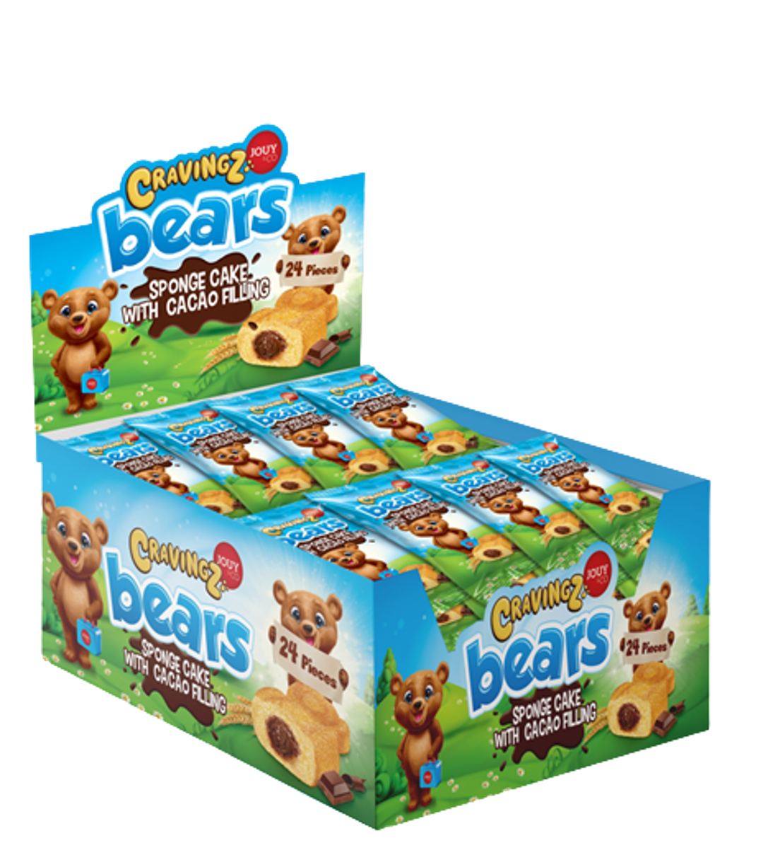 40 gr Biskvit sa čokoladnim punjenjem "Medvjedić sa stomakom od čokolade" (12x40 gr) - 12 komadno pakovanje
