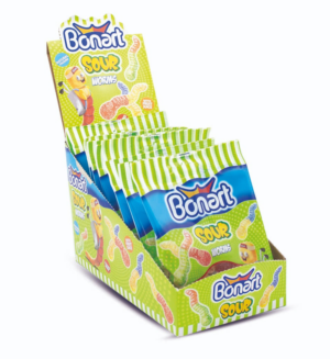 80 gr BONART gumene kisele bombone crvići (12x80 gr) - 12 komadno pakovanje