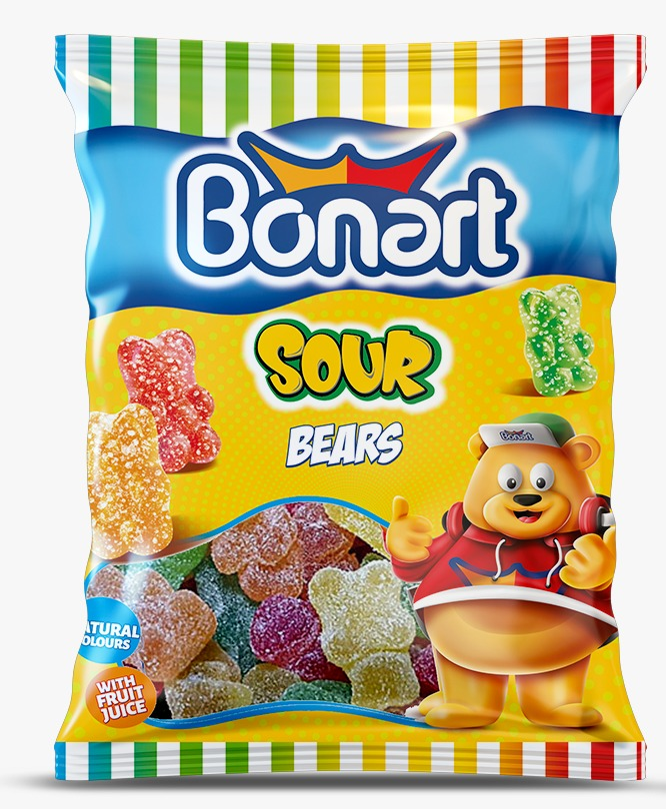 80 gr BONART gumene kisele bombone medo (12x80 gr) - 12 komadno pakovanje