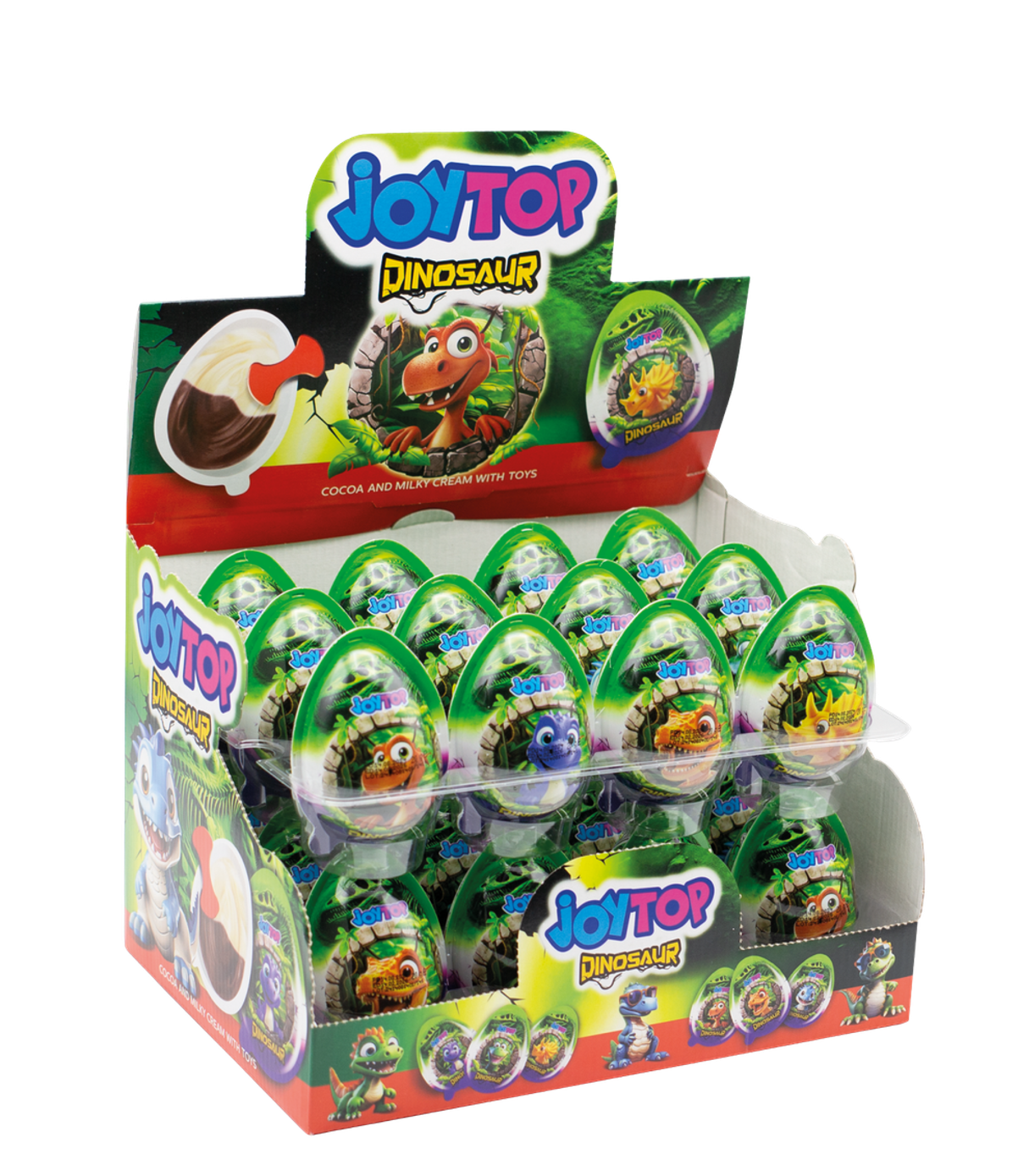 20 gr Dinosaurus čokoladno jaje (24x20 gr) - 24 komadno pakovanje