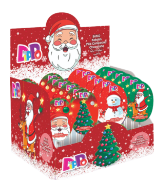 22 gr Dippo-Čokoladno lizalo DJEDA MRAZ (24×22 gr) – 24 komadno pakovanje