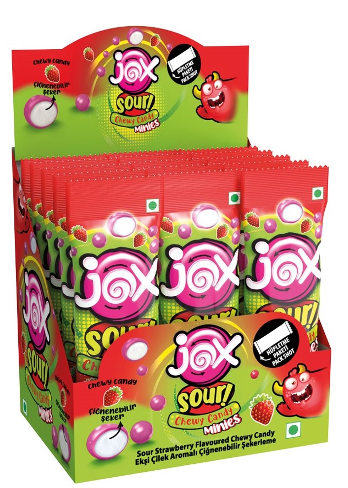 10 gr JOX kiseli voćni draže jagoda (24x10 gr) - 24 komadno pakovanje