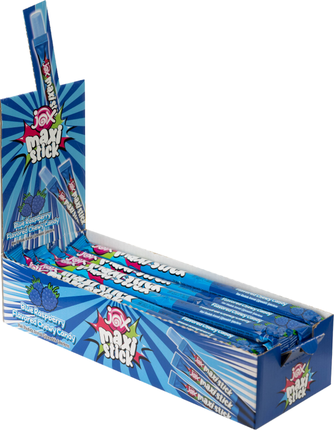 22 gr JOX MAXI voćni karamel štapići- ukus malina (24x22 gr) - 24 komadno pakovanje