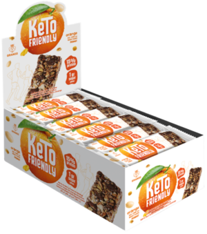 30 gr Keto bar sa kikirikijem i komadićima narandže (24x30 gr) - 24 komadno pakovanje