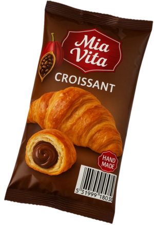 45 gr Kroasan MIA VITA sa punjenjem od čokolade i lješnjaka (36x45 gr) - 36 komadno pakovanje