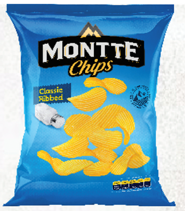 30 gr MONTTE čips rebrasti classic (40×30 gr)
