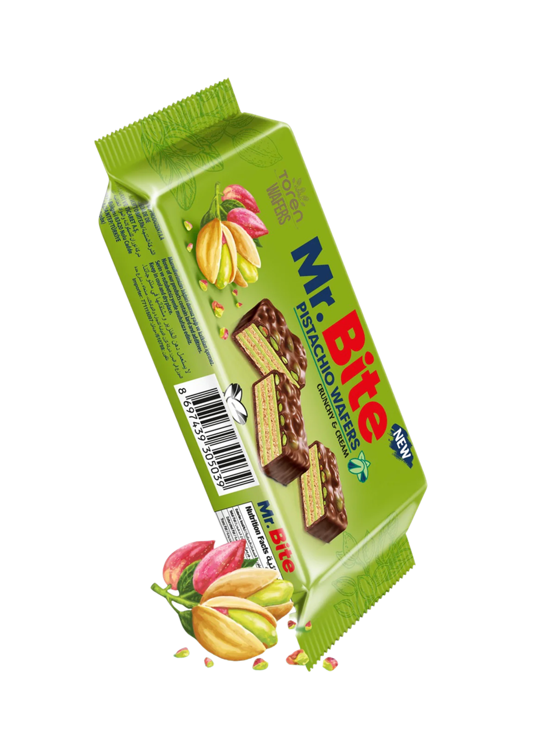 32 gr MR. BITE vafl sa pistacijama (24x32 gr) - 24 komadno pakovanje