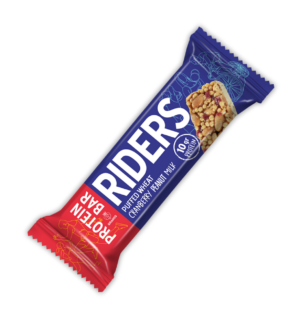 50 gr RIDERS proteinski bar sa brusnicom i kikirikijem  (24x50 gr) - 24 komadno pakovanje
