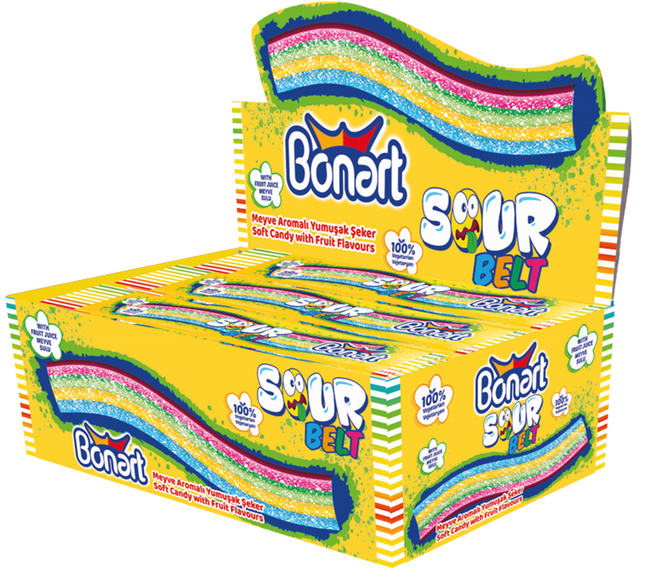 8 gr Kisela šok traka tutti fruitti (72x8 gr)