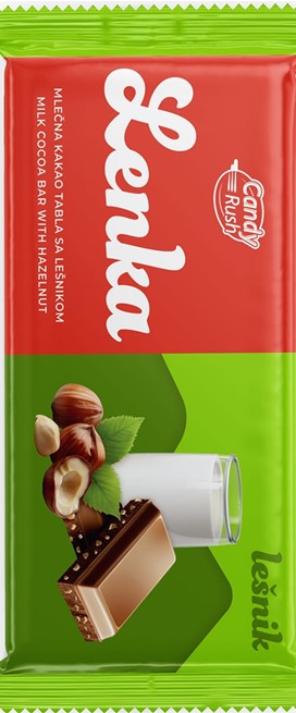 100gr  Lenka Čokolada sa lješnjakom