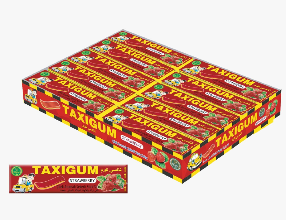 13 gr TAXIGUM žvake listići sa ukusom jagoda (20x13gr) – 20 komadno pakovanje