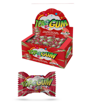 3,5 gr TOP GUM kisela žvaka sa okusom lubenica (100×3,5 gr) – 100 komadno pakovanje
