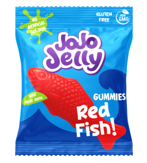 80gr JOJO gumene bombone CRVENE RIBICE – (12x80gr)