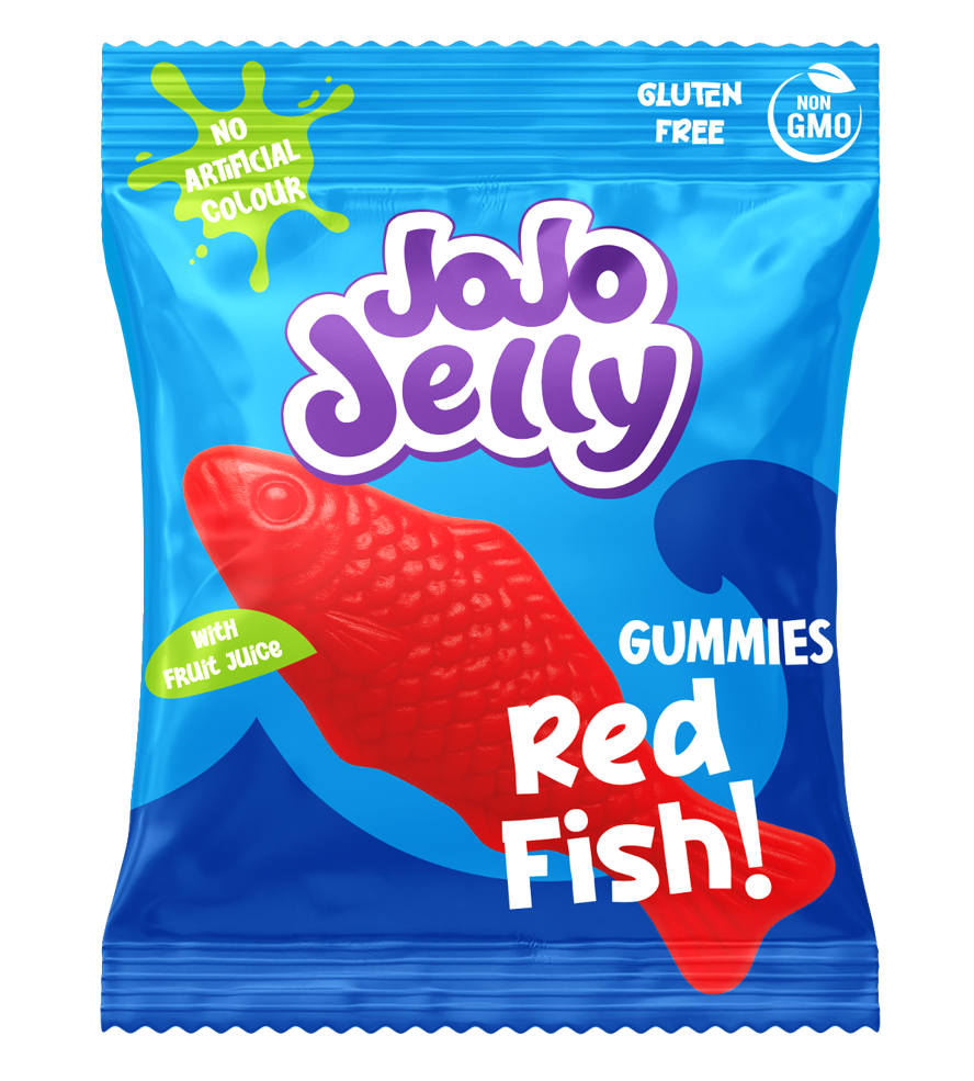 80gr JOJO gumene bombone CRVENE RIBICE – (12x80gr)