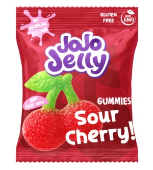 80gr JOJO gumene bombone KISELA VIŠNJA – (12x80gr)