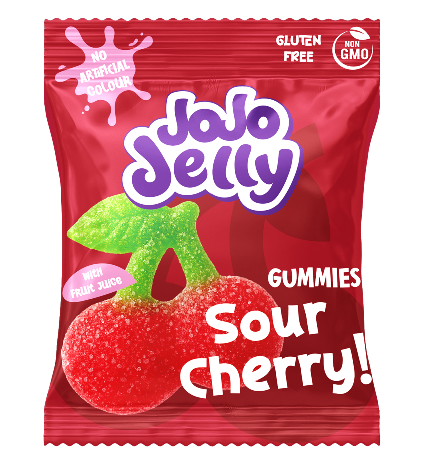 80gr JOJO gumene bombone KISELA VIŠNJA – (12x80gr)
