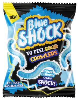 80gr JOJO gumene bombone BLUE KISELI CRVIĆI – (12x80gr)