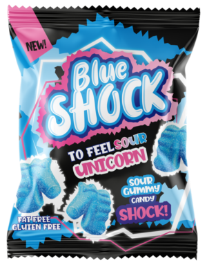 80gr JOJO gumene bombone BLUE KISELI JEDNOROG – (12x80gr)